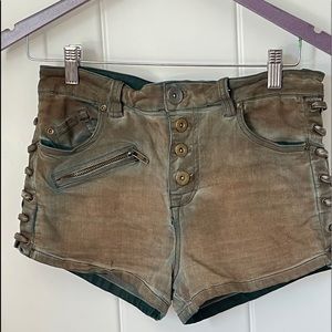 Free People Lone Ranger button fly shorts